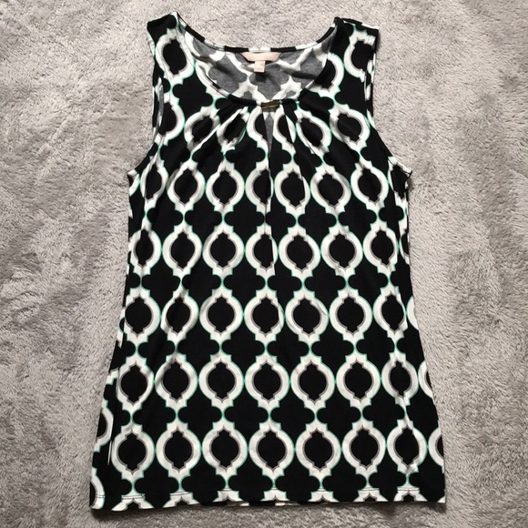 NWT Banana Republic Geometric Patterned Tank Top - Picture 2 of 7